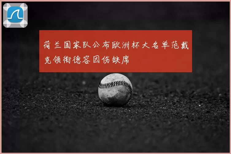 荷兰国家队公布欧洲杯大名单范戴克领衔德容因伤缺席